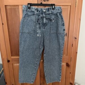 Torrid Baggy High Rise Tie-Belt Jean